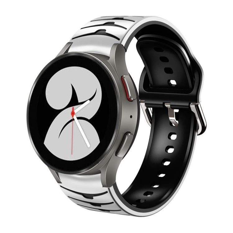 For Samsung Galaxy Watch 4 40mm Curved Texture Silicone Watch Band
