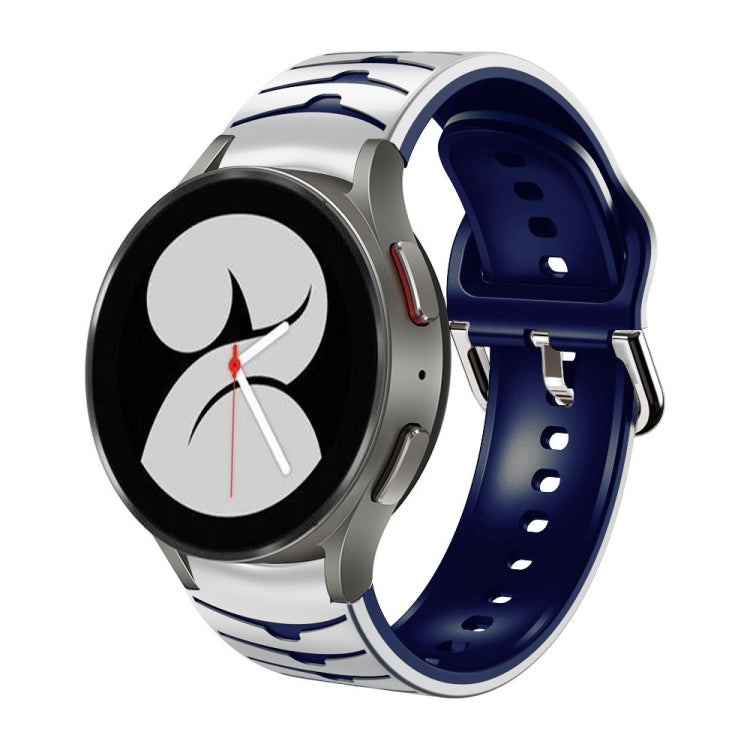 For Samsung Galaxy Watch 4 40mm Curved Texture Silicone Watch Band