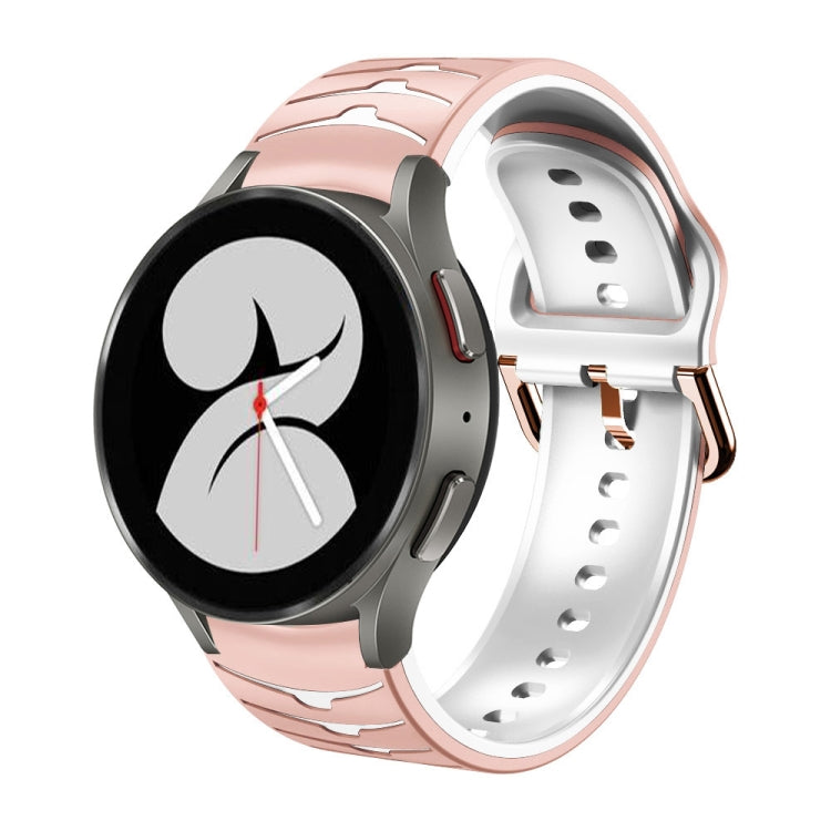 For Samsung Galaxy Watch 4 40mm Curved Texture Silicone Watch Band