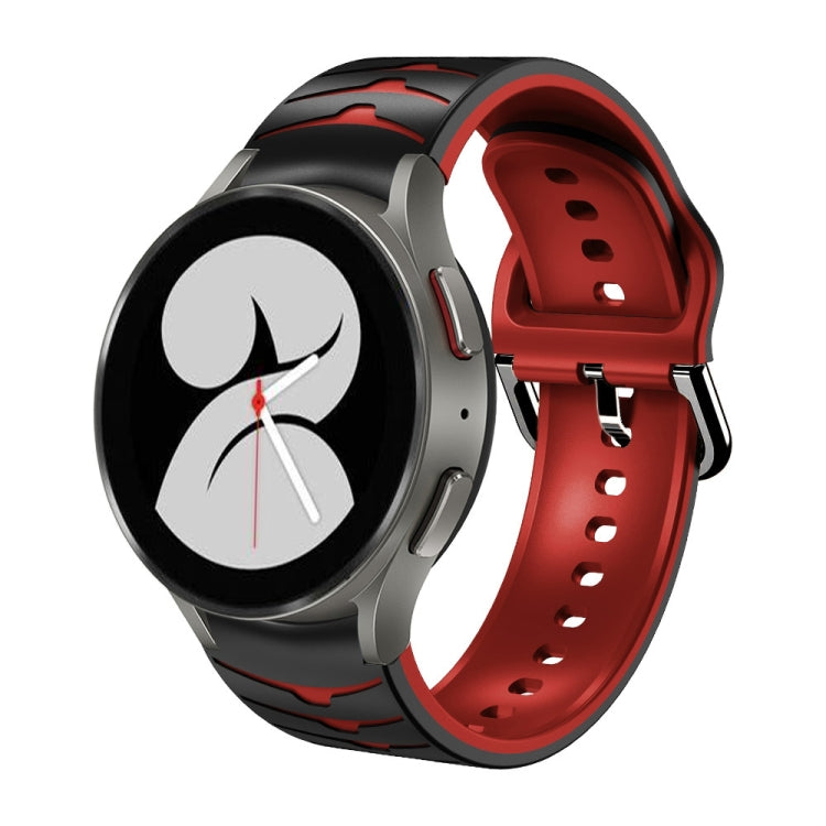 For Samsung Galaxy Watch 4 40mm Curved Texture Silicone Watch Band