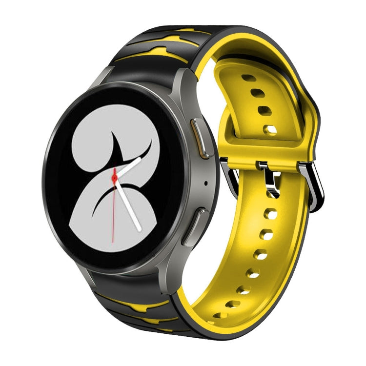 For Samsung Galaxy Watch 4 40mm Curved Texture Silicone Watch Band