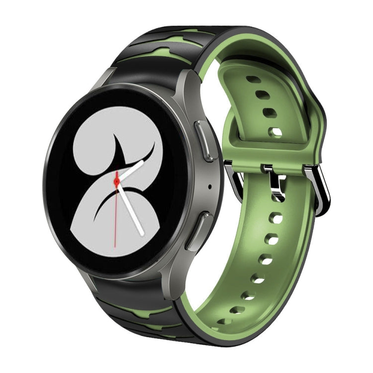 For Samsung Galaxy Watch 4 40mm Curved Texture Silicone Watch Band