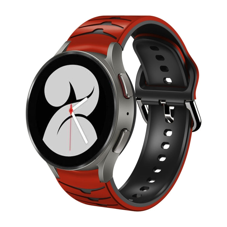 For Samsung Galaxy Watch 4 40mm Curved Texture Silicone Watch Band
