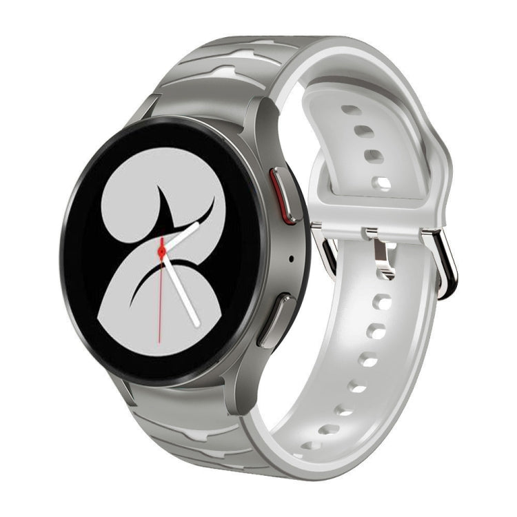 For Samsung Galaxy Watch 4 40mm Curved Texture Silicone Watch Band