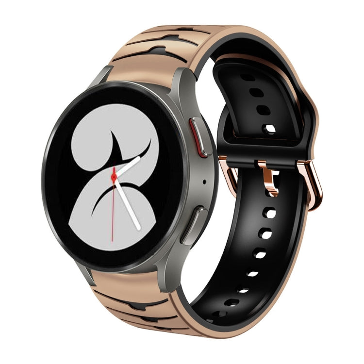 For Samsung Galaxy Watch 4 40mm Curved Texture Silicone Watch Band