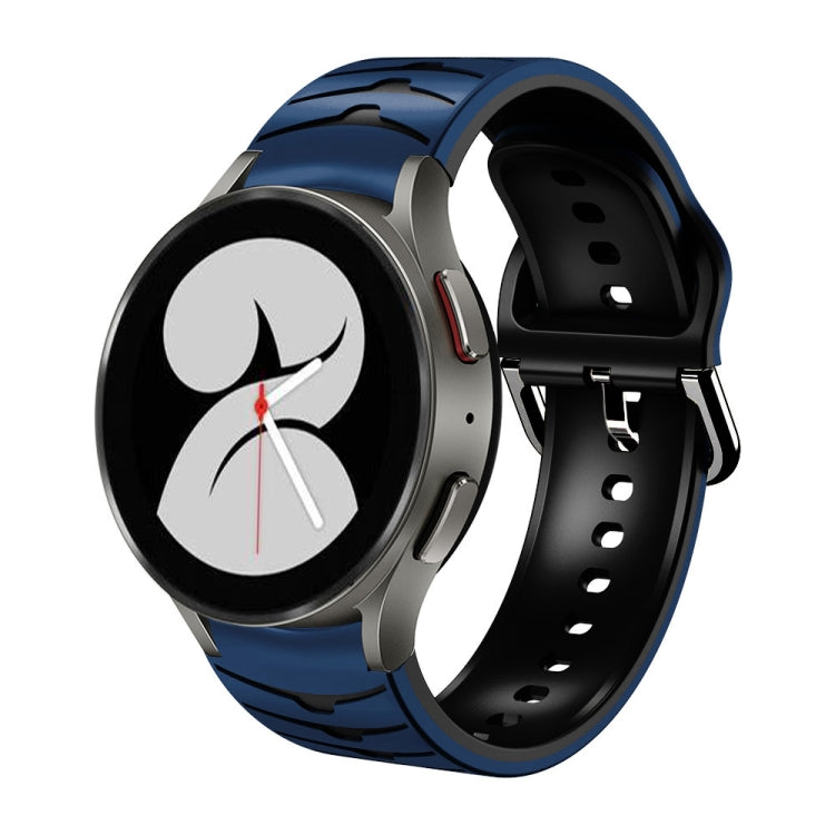 For Samsung Galaxy Watch 4 40mm Curved Texture Silicone Watch Band