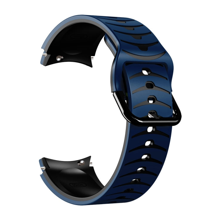For Samsung Galaxy Watch 4 40mm Curved Texture Silicone Watch Band