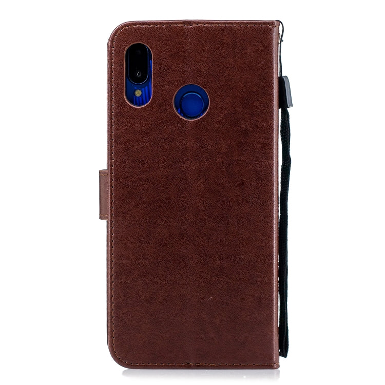 Plum Blossom Pattern Diamond Encrusted Leather Case for HUAWEI Nova3i / P Smart+ , with Holder & Card Slots