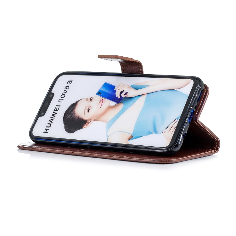 Plum Blossom Pattern Diamond Encrusted Leather Case for HUAWEI Nova3i / P Smart+ , with Holder & Card Slots