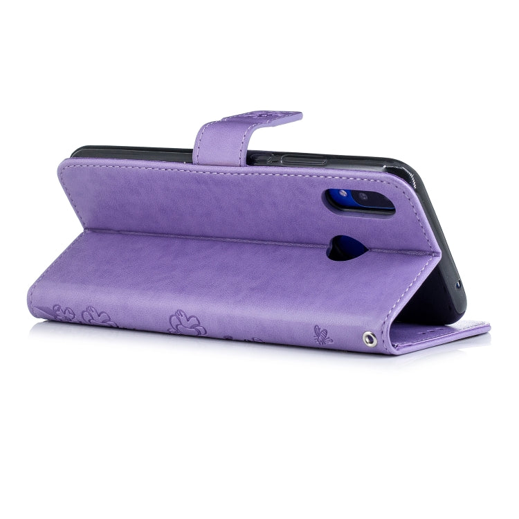 Plum Blossom Pattern Diamond Encrusted Leather Case for HUAWEI Nova3i / P Smart+ , with Holder & Card Slots