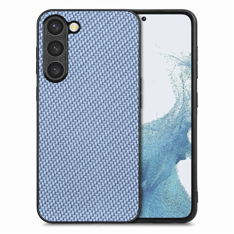 For Samsung Galaxy S23+ 5G Carbon Fiber Texture Leather Back Cover Phone Case