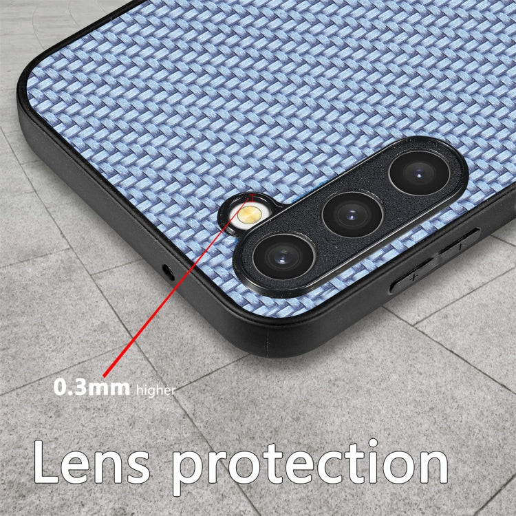 For Samsung Galaxy S23+ 5G Carbon Fiber Texture Leather Back Cover Phone Case