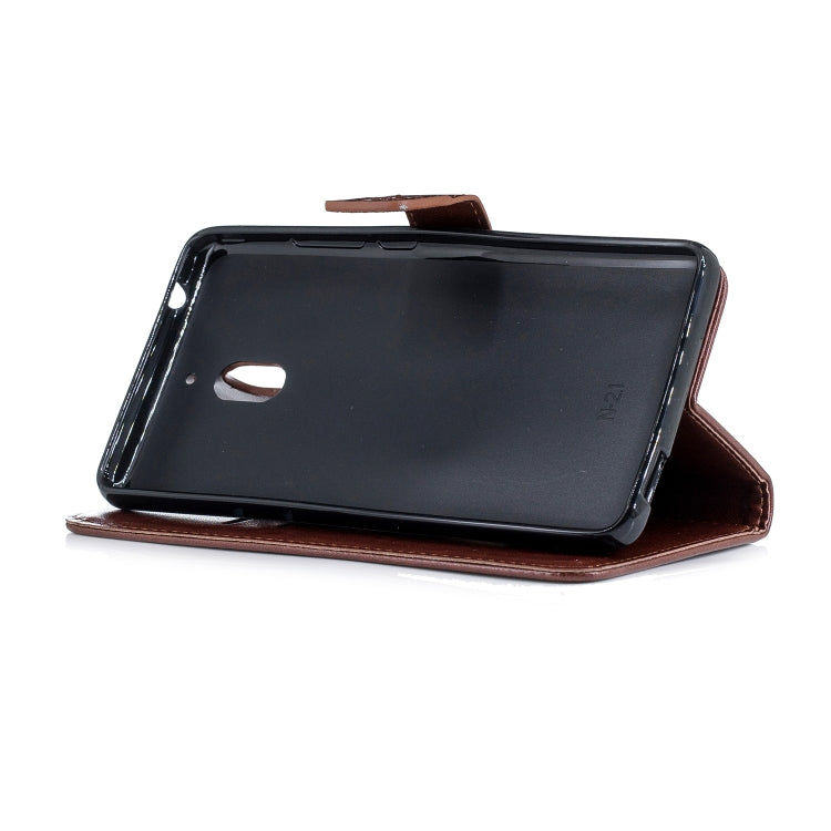 Plum Blossom Pattern Diamond Encrusted Leather Case for Nokia 2.1  ,with Holder & Card Slots