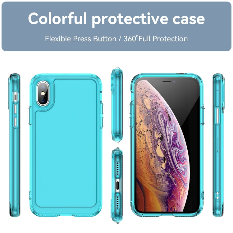 For iPhone XS Max Candy Series TPU Phone Case