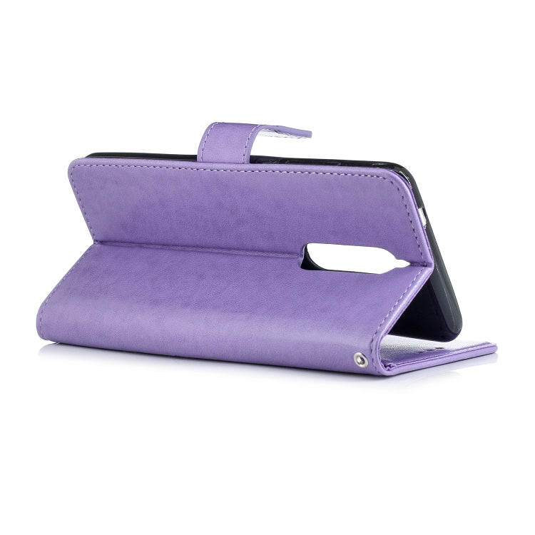 Plum Blossom Pattern Diamond Encrusted Leather Case for Nokia 5.1 ,with Holder & Card Slots