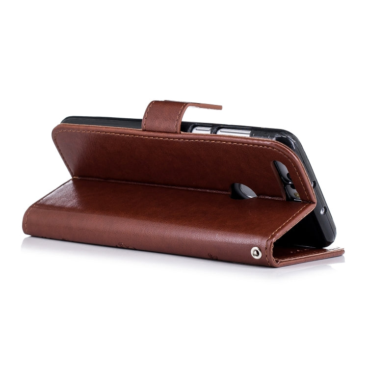 Plum Blossom Pattern Diamond Encrusted Leather Case for Huawei Honor 8 ,with Holder & Card Slots