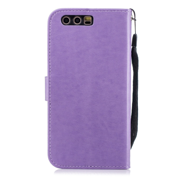 Plum Blossom Pattern Diamond Encrusted Leather Case for Huawei Honor 9 , with Holder & Card Slots