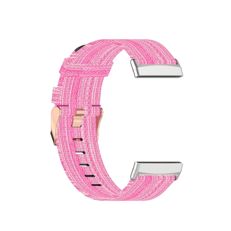 For Fitbit Versa 3 Nylon Weave Canvas Watch Band