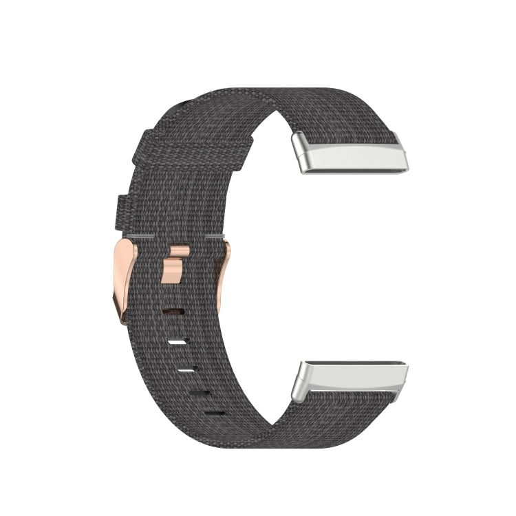 For Fitbit Versa 3 Nylon Weave Canvas Watch Band