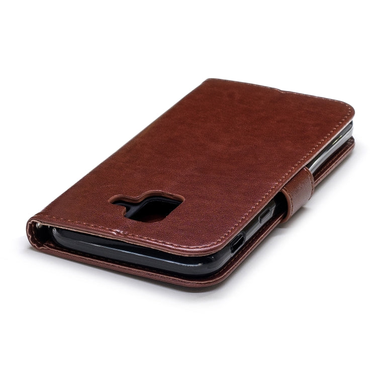 Plum Blossom Pattern Diamond Encrusted Leather Case for Galaxy A6 ,with Holder & Card Slots