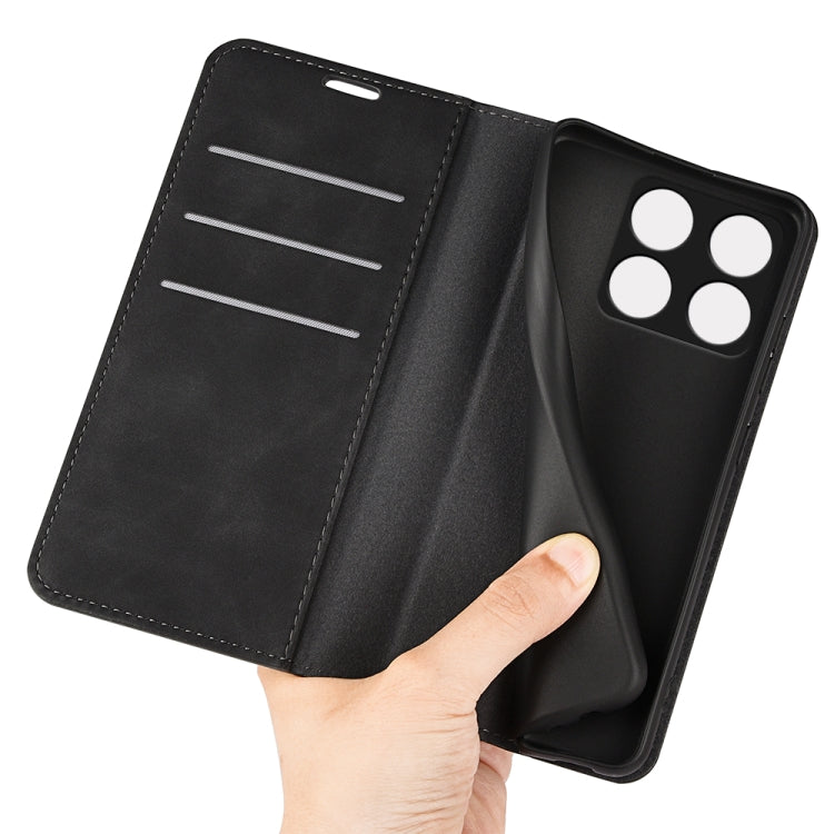 For OnePlus Ace Pro Retro-skin Magnetic Suction Leather Phone Case