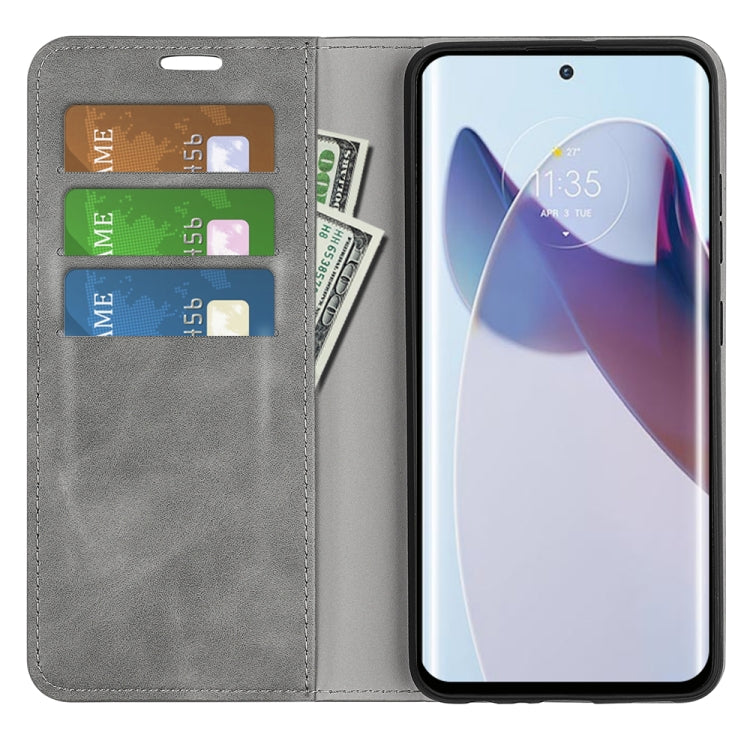 For Motorola Moto X30 Pro Retro-skin Magnetic Suction Leather Phone Case