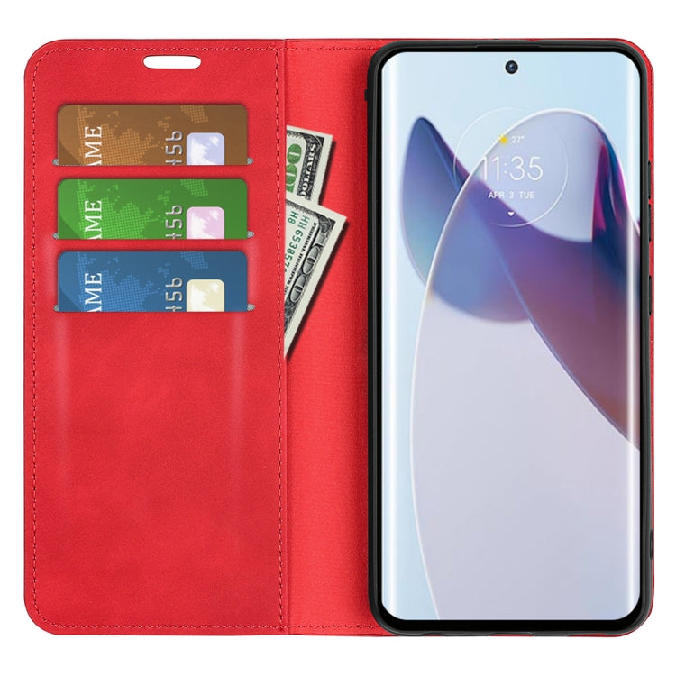 For Motorola Moto X30 Pro Retro-skin Magnetic Suction Leather Phone Case