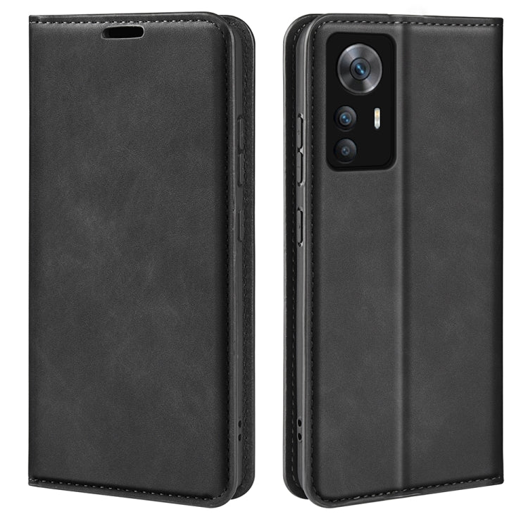 For Xiaomi 12T / 12T Pro / Redmi K50 Ultra Retro-skin Magnetic Suction Leather Phone Case