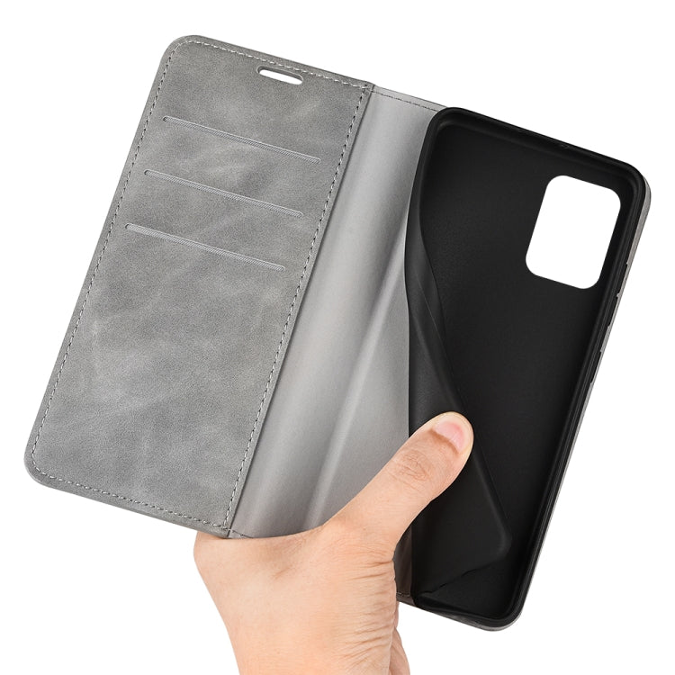 For ZTE Blade A72 5G Retro-skin  Magnetic Suction Leather Phone Case