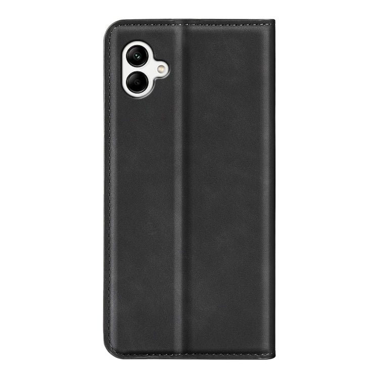 For Samsung Galaxy A04 Retro-skin Magnetic Suction Leather Phone Case
