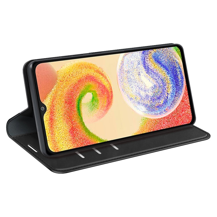 For Samsung Galaxy A04 Retro-skin Magnetic Suction Leather Phone Case
