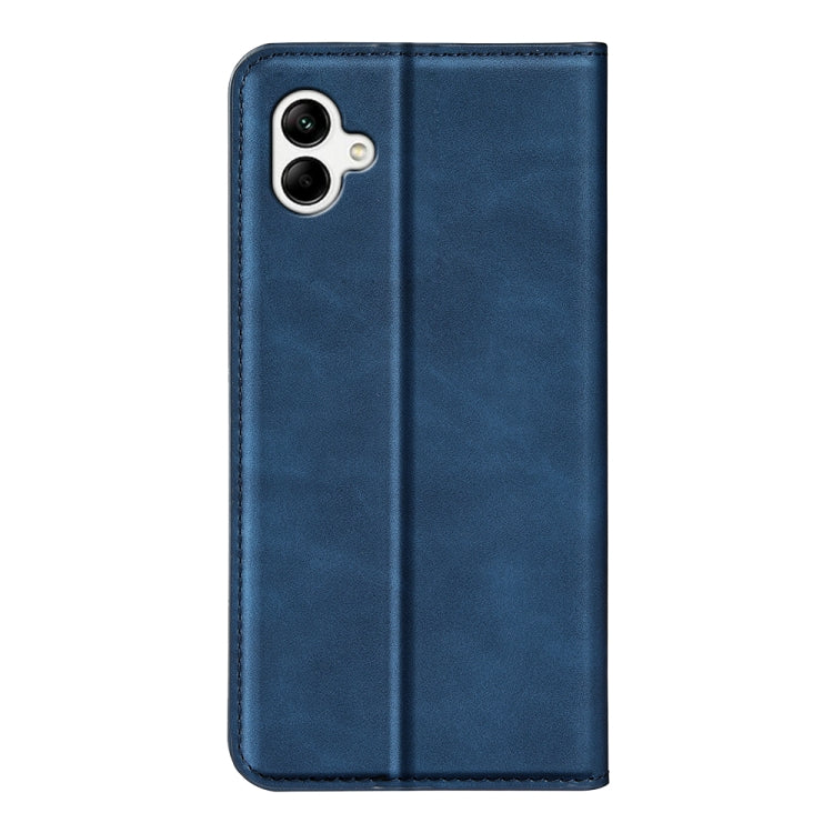 For Samsung Galaxy A04 Retro-skin Magnetic Suction Leather Phone Case