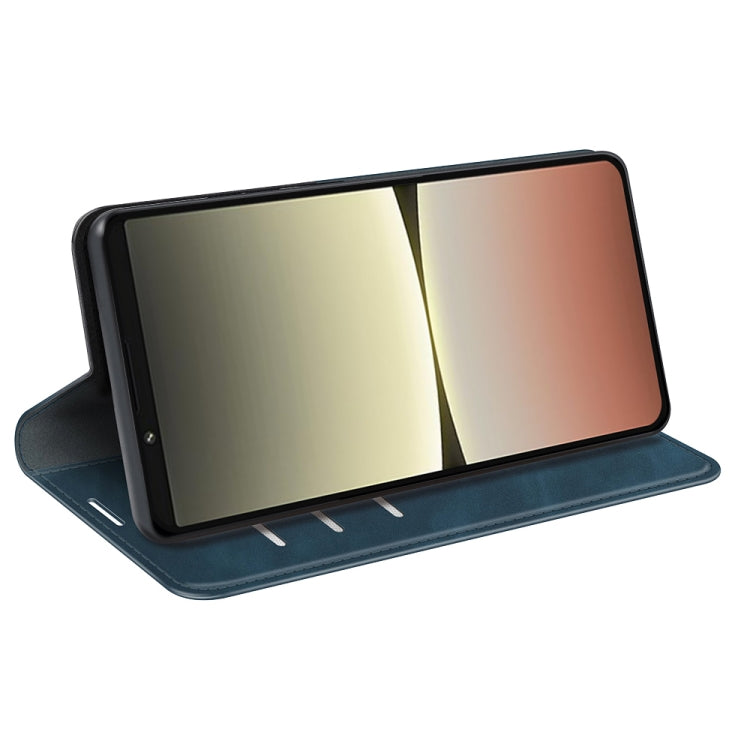 For Sony Xperia 5 IV Retro-skin Magnetic Suction Leather Phone Case