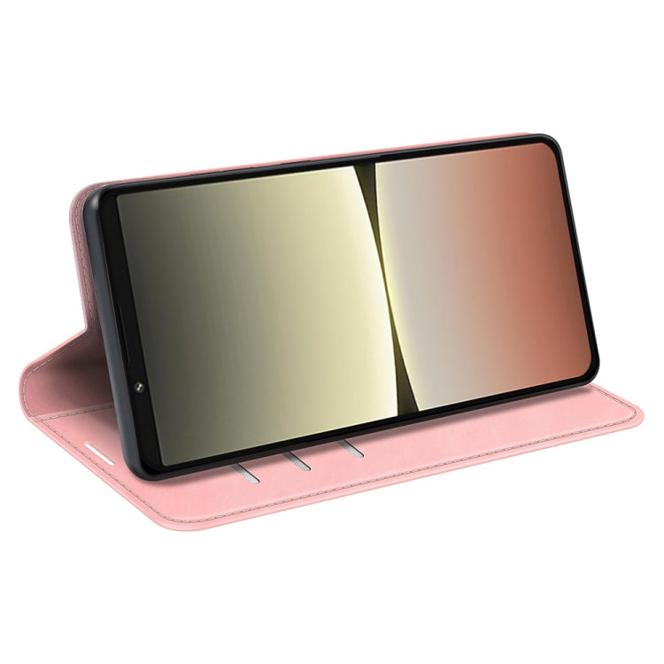 For Sony Xperia 5 IV Retro-skin Magnetic Suction Leather Phone Case