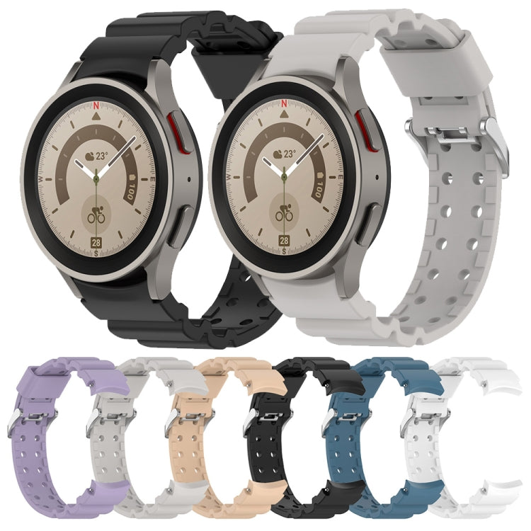 For Samsung Galaxy Watch5 Pro 45mm Armor Pure Color Silicone Watch Band