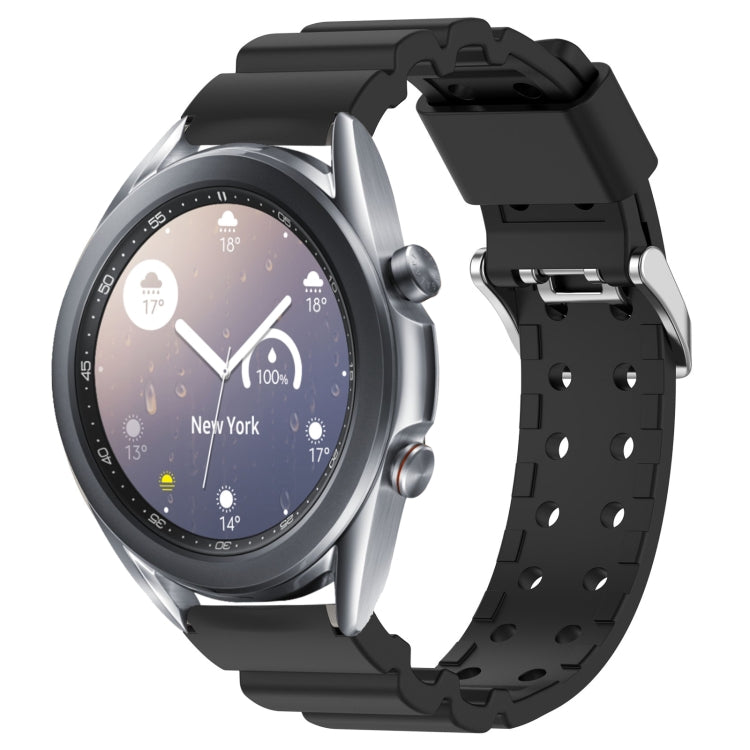 For Samsung Galaxy Watch3 41mm Armor Pure Color Silicone Watch Band