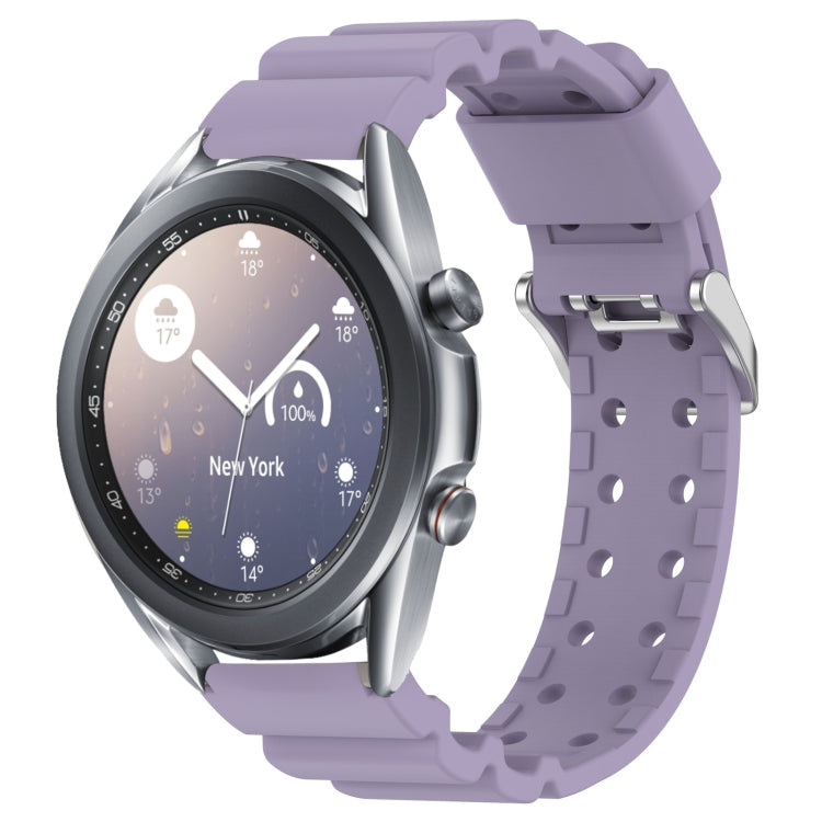 For Samsung Galaxy Watch3 41mm Armor Pure Color Silicone Watch Band