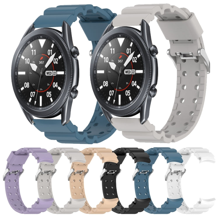 For Samsung Galaxy Watch3 41mm Armor Pure Color Silicone Watch Band