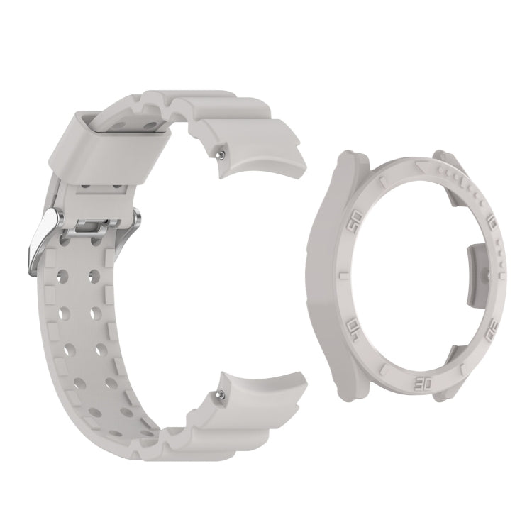 For Samsung Galaxy Watch3 41mm Armor Silicone Watch Band + Protective Case