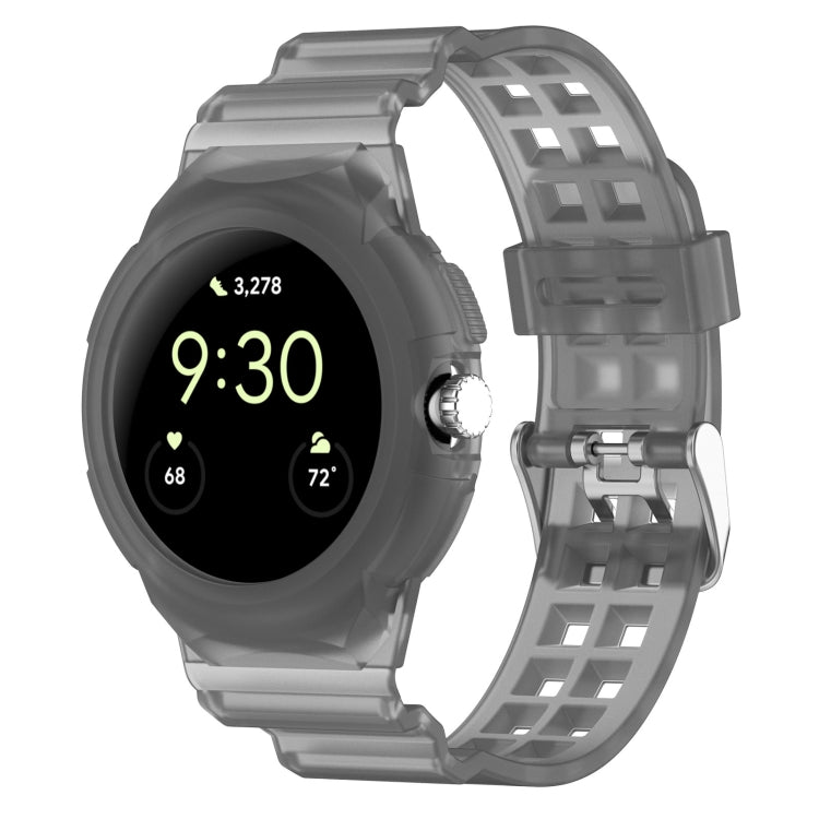 For Google Pixel Watch Integrated Fully Enclosed Silicone Watch Band