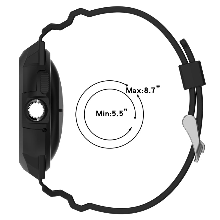 For Google Pixel Watch Integrated Fully Enclosed Silicone Watch Band