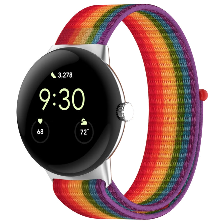 For Google Pixel Watch Nylon Weave Watch Band
