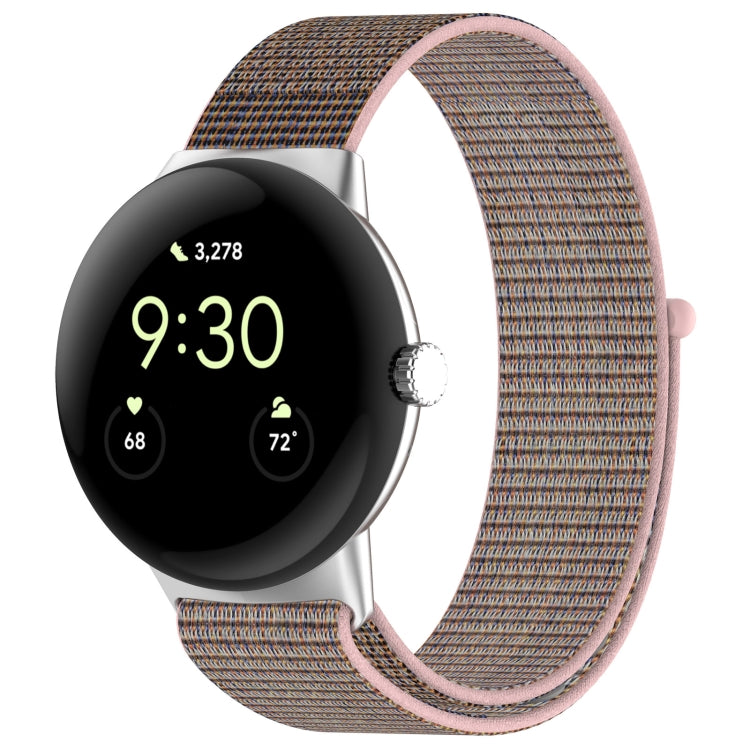 For Google Pixel Watch Nylon Weave Watch Band