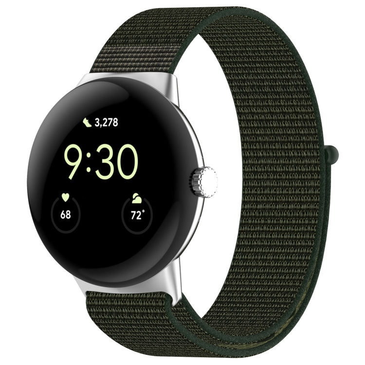 For Google Pixel Watch Nylon Weave Watch Band