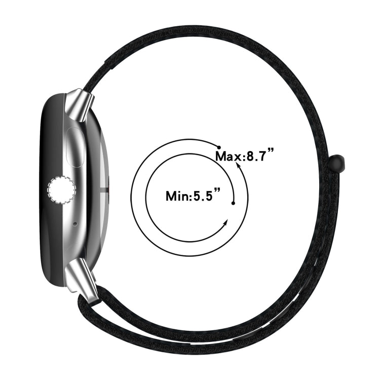 For Google Pixel Watch Nylon Weave Watch Band