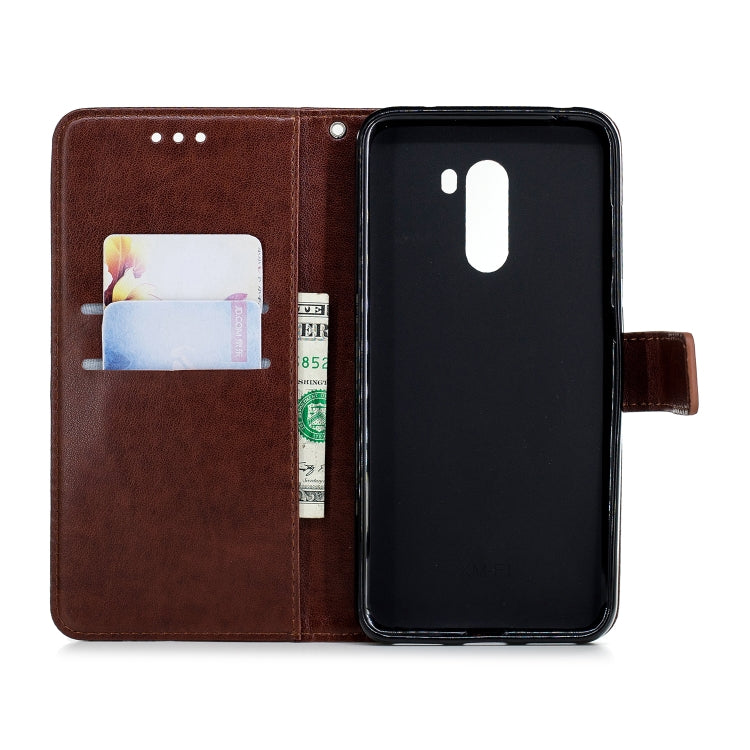 Plum Blossom Pattern Diamond Encrusted Leather Case for Xiaomi Pocophone F1  ,with Holder & Card Slots