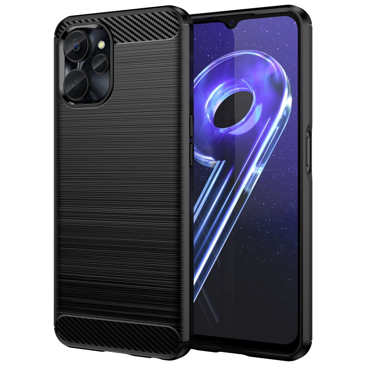 For Realme 9i 5G Brushed Texture Carbon Fiber TPU Phone Case
