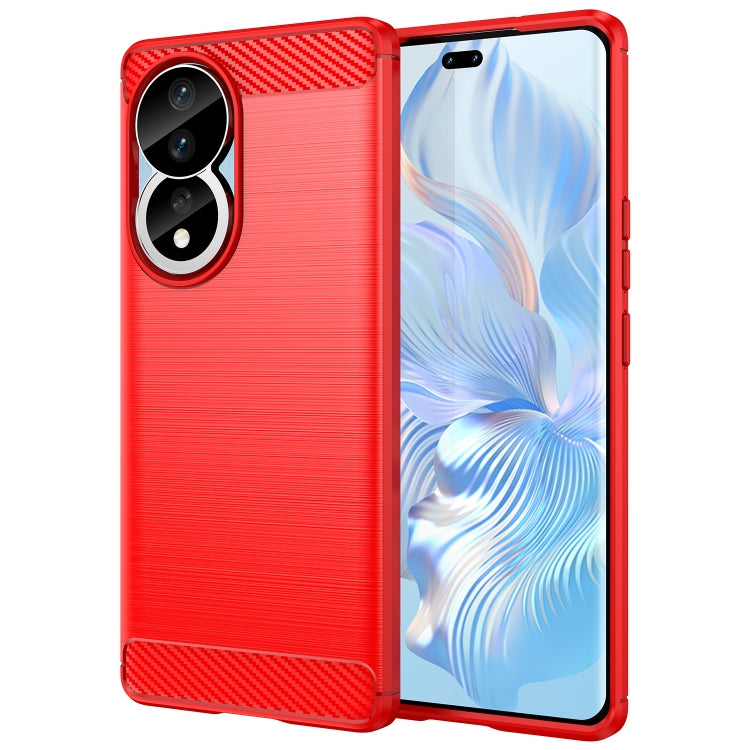 For Honor 80 5G Brushed Texture Carbon Fiber TPU Phone Case