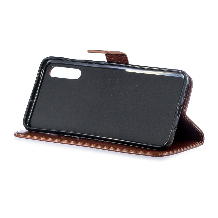 Plum Blossom Pattern Diamond Encrusted Leather Case for Galaxy A50  ,with Holder & Card Slots