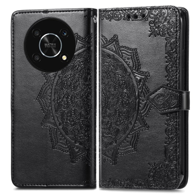 For Huawei Nova Y90 Mandala Flower Embossed Leather Phone Case